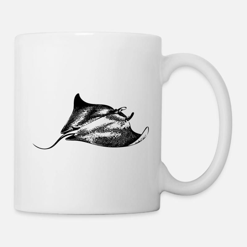 Manta Rochen Sealife - Tasse - Weiß