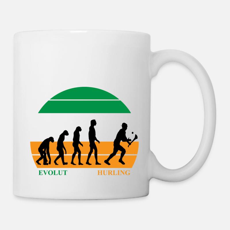 The Evolution of Hurling - Tasse - Weiß