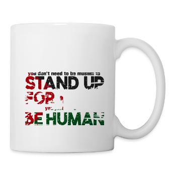 défendre Gaza - Mug blanc - blanc - Droite