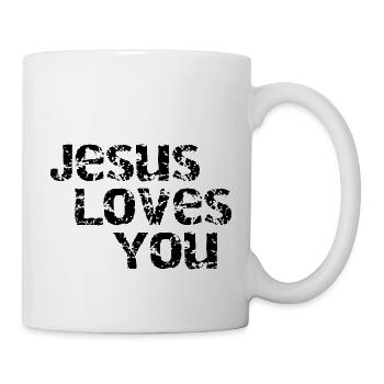 Jesus loves you - Mug blanc - blanc - Droite
