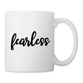 fearless Kalligrafie Motivation - Tasse - Weiß - Rechts