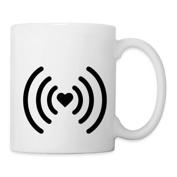 coeur - Mug blanc - blanc - Droite
