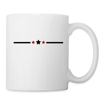 ligne étoilé - Mug blanc - blanc - Droite