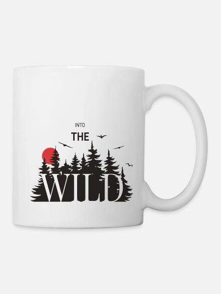 Into the Wild, Randonnée, Nature & Nature - Mug blanc - blanc