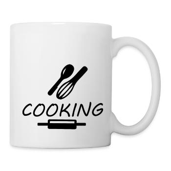 Kochen backen Kitchen - Tasse - Weiß - Rechts