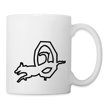 agility dog sport - Mug - white - Right