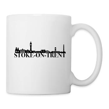Stoke On Trent England Skyline Geschenk Idee UK - Tasse - Weiß - Rechts