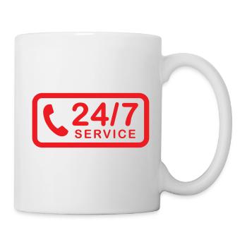 24/7 h Service - Mug - white - Right
