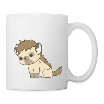 Hyène - Mug blanc - blanc - Droite