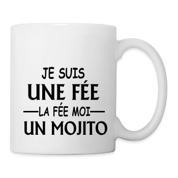 je suis une fée la fée moi un mojito - Mug blanc - blanc - Droite