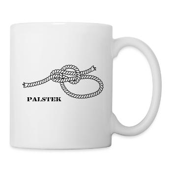 Segelknoten Seemannsknoten Palstek hell - Tasse - Weiß - Rechts