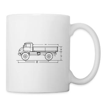 Unimog - Oldtimer - Universal Motorgerät - Mug blanc - blanc - Droite