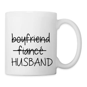 Boyfriend Fiance Husband - Mug - white - Right