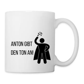 Anton gibt den Ton an! - Tasse - Weiß - Rechts