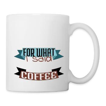 coffee funny morning caffeine funny coffee - Mug blanc - blanc - Droite