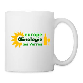 Europe oenologie les verres - Mug blanc - blanc - Droite