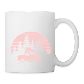 Le chemin est l’objectif Roadtrip Travel Holiday Camping - Mug blanc - blanc - Droite