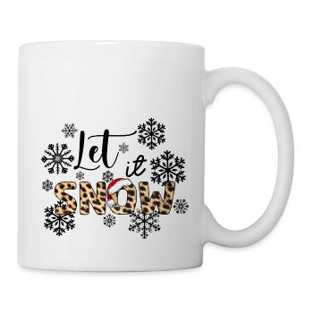 Let it snow! Christmas with Leopard Design - Mug - white - Right