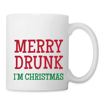 Lustige Weihnachts-T-Shirts - Tasse - Weiß - Rechts