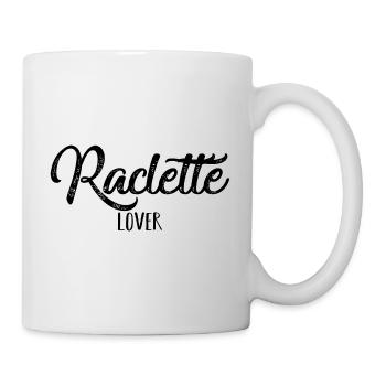 Raclette Lover schwarz - Tasse - Weiß - Rechts