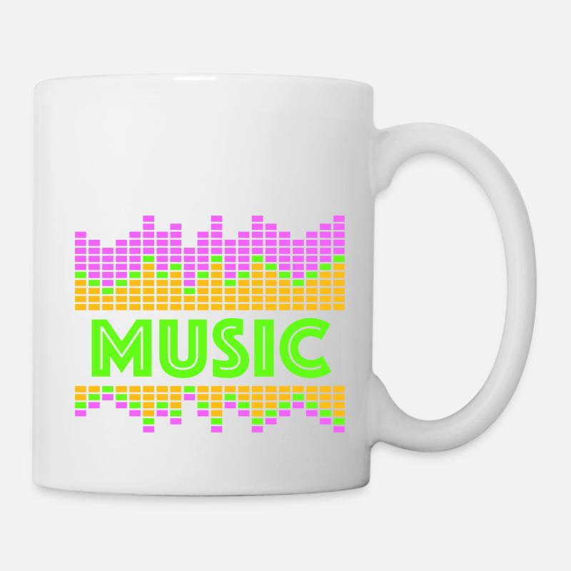Music Equalizer LED Lichter Rhythmus tanzen Stereo - Tasse - Weiß