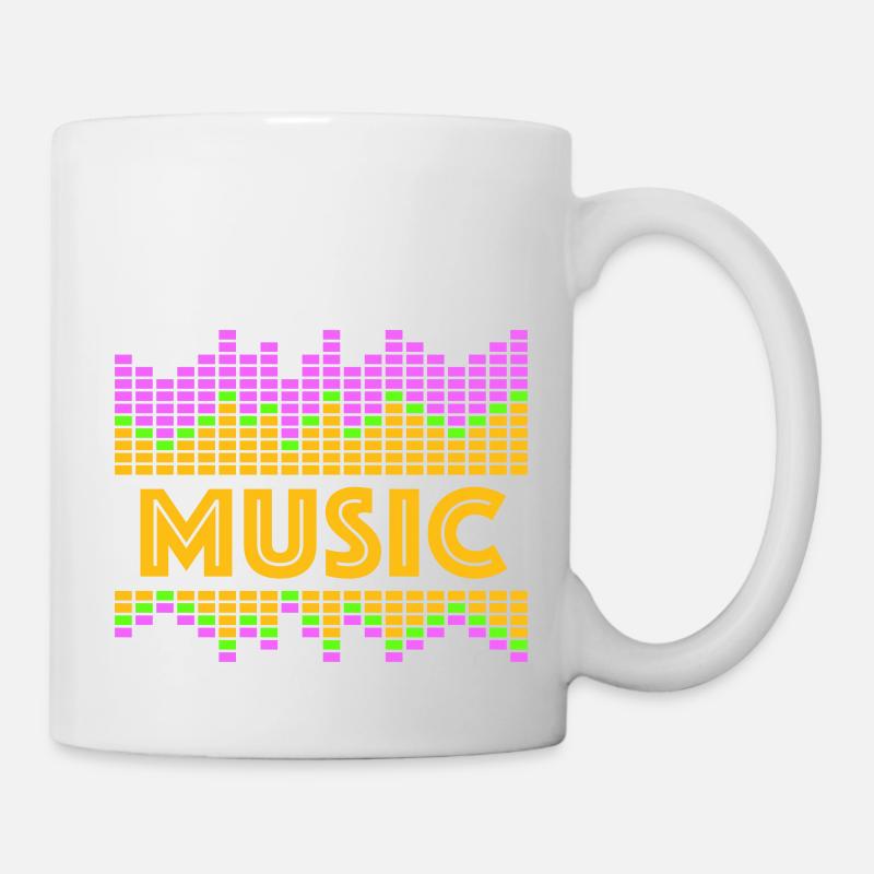 Music Equalizer LED Lichter Rhythmus tanzen Stereo - Tasse - Weiß