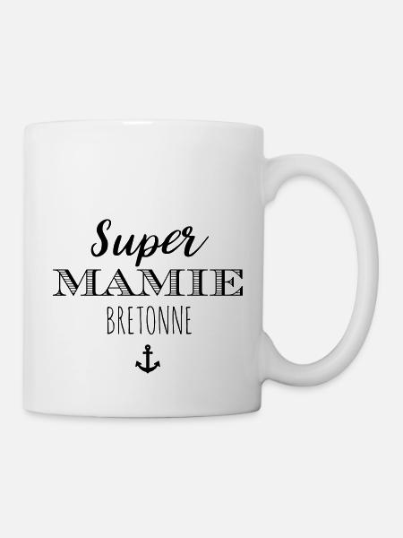 Super Mamie Bretonne - Mug blanc - blanc