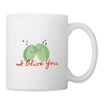 Olive - Mug blanc - blanc - Droite