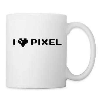 i love pixel - Tasse - Weiß - Rechts