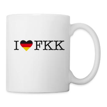 I love naturism - Mug - white - Right