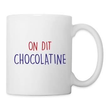 on dit chocolatine - Mug blanc - blanc - Droite