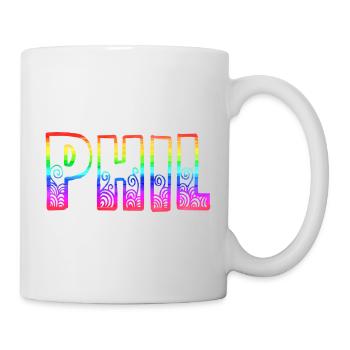 phil rs arc-en-ciel - Mug blanc - blanc - Droite