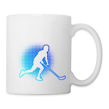 Floorball Unihockey Männer Jungen Innebandy Saliba - Tasse - Weiß - Rechts