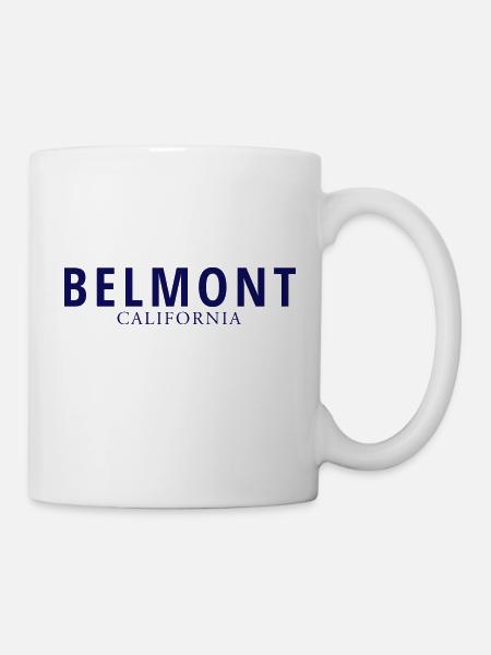 La ville de BELMONT, CA 📍 - Mug blanc - blanc