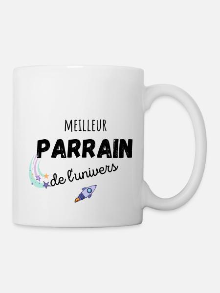 meilleur parrain de l'univers cadeau parrain - Mug blanc - blanc