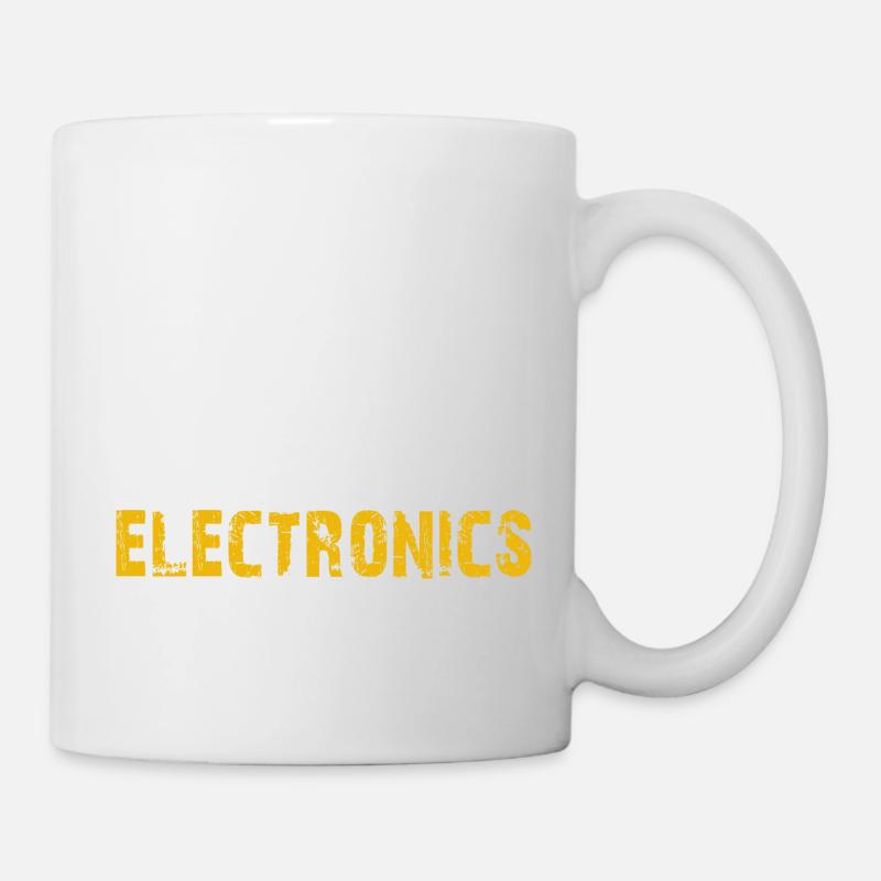 eat sleep electronics repeat - Mug - white
