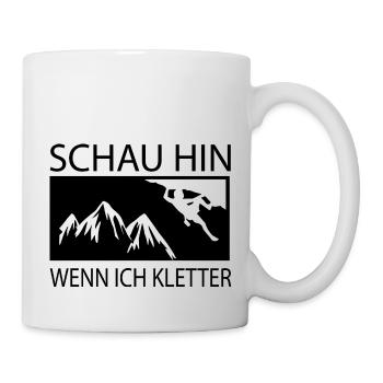Bouldern Klettern Climbing - Tasse - Weiß - Rechts