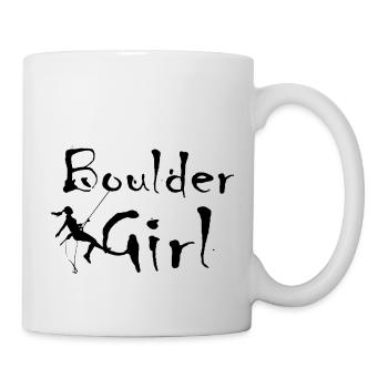 Bouldern Klettern Climbing - Tasse - Weiß - Rechts