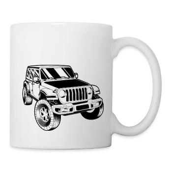 Off-road vehicle | Off Road Car | Military car | Truck - Mug - white - Right