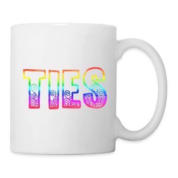 cravates rs arc-en-ciel - Mug blanc - blanc - Droite