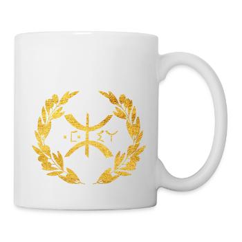 Z AMAZIGH BERBERE KABYLE EN OR - Mug blanc - blanc - Droite
