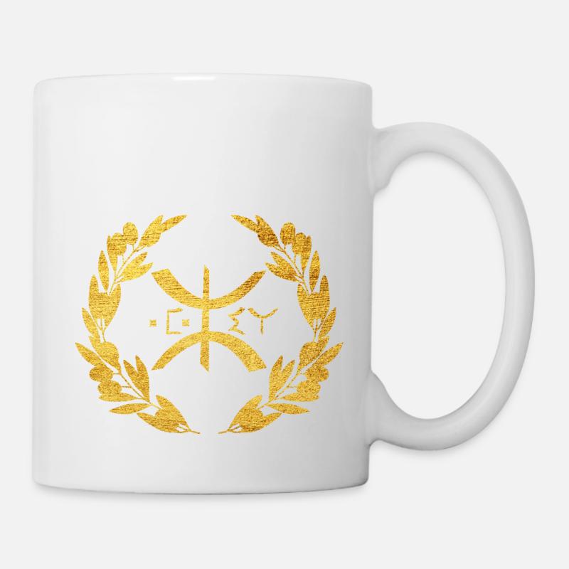 Z AMAZIGH BERBERE KABYLE EN OR - Mug blanc - blanc