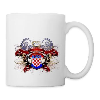 Kroatien Kroatisch Hrvatska Kroatien Kroaten - Tasse - Weiß - Rechts