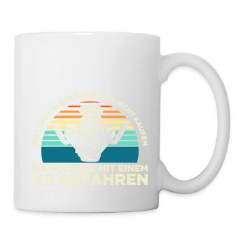 Wer sagt Glück kann man nicht kaufen V8 gefahren - Tasse - Weiß - Rechts