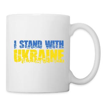 Soutenez l’Ukraine avec Je soutiens l’Ukraine - Mug blanc - blanc - Droite