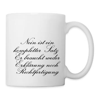 geburtstag lustiger spruch humor geek cool - Tasse - Weiß - Rechts