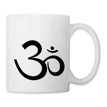 symbole ohm Yoga om - Mug blanc - blanc - Droite