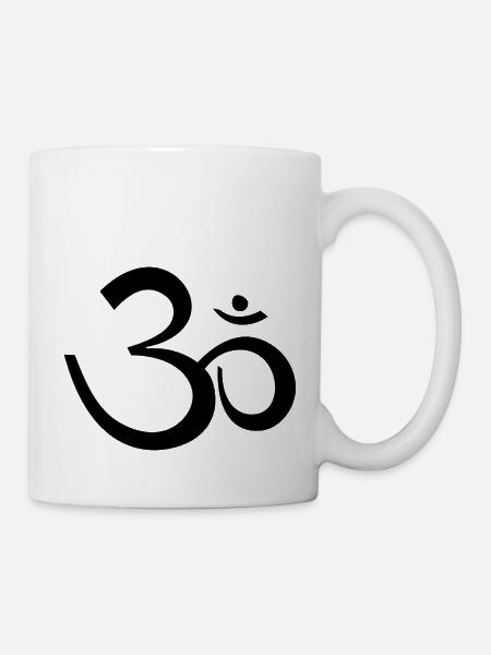 symbole ohm Yoga om - Mug blanc - blanc