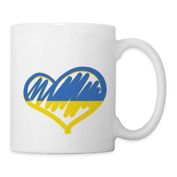 Love Ukraine Drapeau Ukrainien Stand With Ukraine - Mug blanc - blanc - Droite