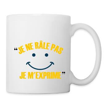 Je ne rale pas - Mug blanc - blanc - Droite